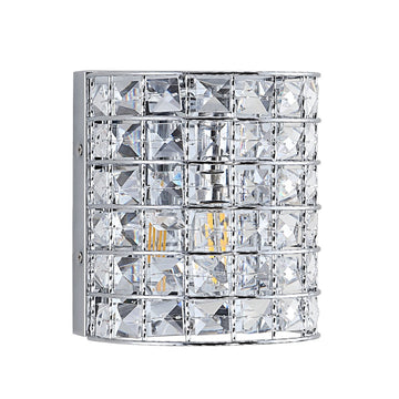Clara Deco Metal/Crystal Classic Glam LED Vanity Light - JONATHAN Y
